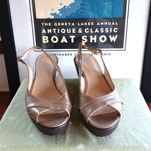 EUC WOMENS LEATHER SLINGBACK